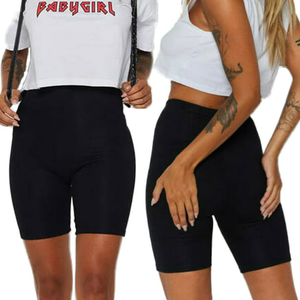 Womens Cycling Shorts Gym Dancing Biker Hot Pants Leggings Active Casual Sports